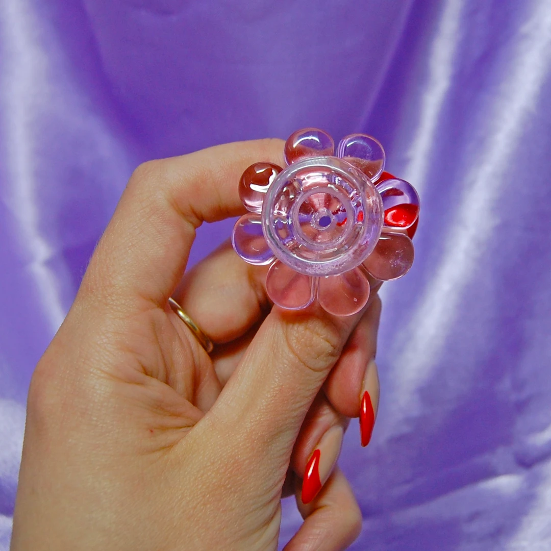 Shop Burning Love Accessories Flower Slide- Pink 4 Shop Burning Love Accessories Flower Slide- Pink