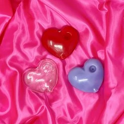 Burning Love Party Heart Pipe- Lavender Pipes