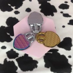 Burning Love Heart Lock Lighter- Silver