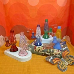 Burning Love Lava Lamp Rig- Amber Bongs