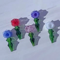 Burning Love Small Rose Bowl- Purple