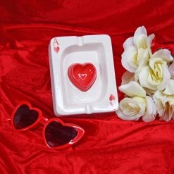 Burning Love Ace Of Hearts Ash Tray