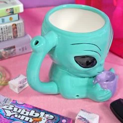 Shop Burning Love Wake And Bake Alien Mug Pipes