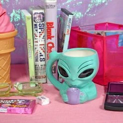 Shop Burning Love Wake And Bake Alien Mug Pipes