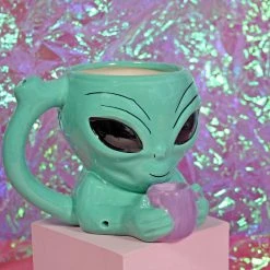 Shop Burning Love Wake And Bake Alien Mug Pipes