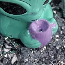 Shop Burning Love Wake And Bake Alien Mug Pipes