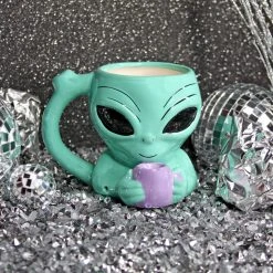 Shop Burning Love Wake And Bake Alien Mug Pipes