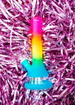 Burning Love Bongs Neon Rainbow Beaker