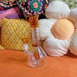 Burning Love Bongs Fancy Lad Water Pipe- Amber