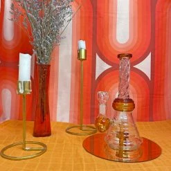 Burning Love Twirl Water Pipe- Amber Bongs