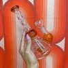 Burning Love Twirl Water Pipe- Amber Bongs 2 Burning Love Twirl Water Pipe- Amber Bongs