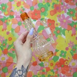 Burning Love Elegant Orb Bong- Amber Bongs