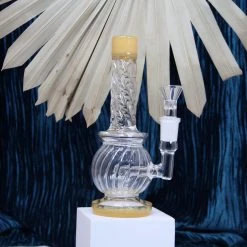 Burning Love Bongs Elegant Orb Bong- Honey 10 Burning Love Bongs Elegant Orb Bong- Honey