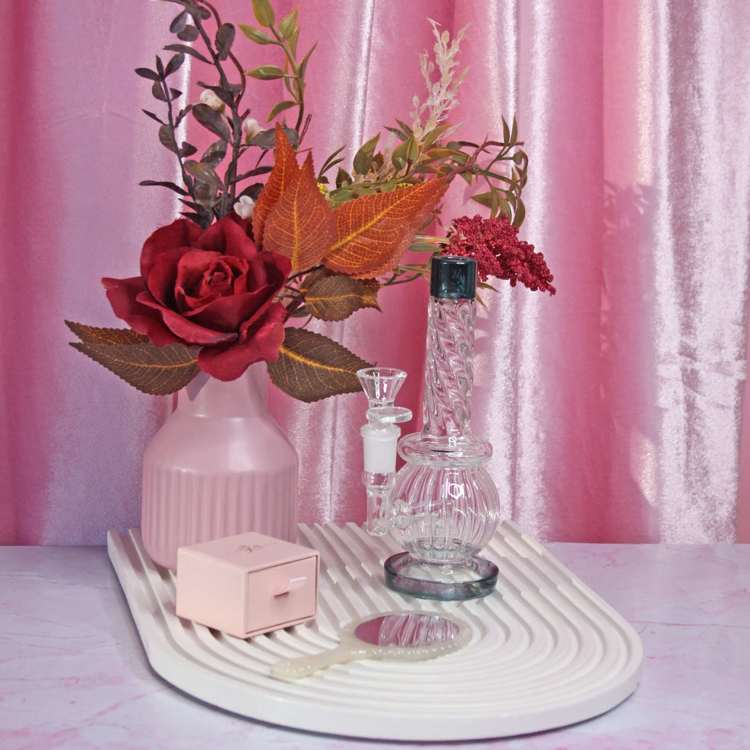 Burning Love Elegant Orb Bong- Teal 6 Burning Love Elegant Orb Bong- Teal