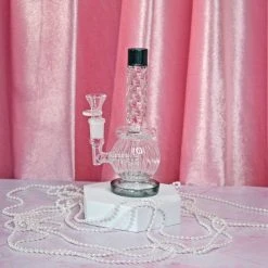 Burning Love Elegant Orb Bong- Teal