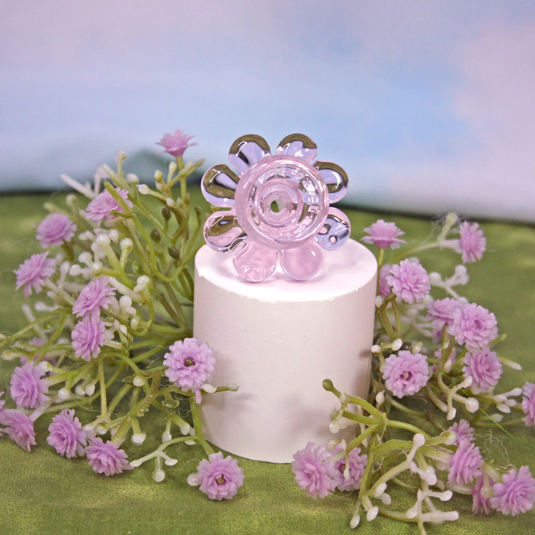 Burning Love Flower Power Water Pipe- Pink Bongs 8 Burning Love Flower Power Water Pipe- Pink Bongs