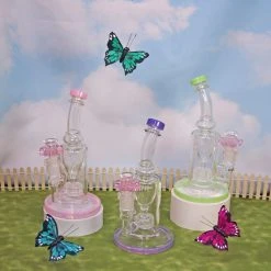 Burning Love Flower Power Water Pipe- Pink Bongs 15 Burning Love Flower Power Water Pipe- Pink Bongs