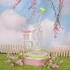 Burning Love Flower Power Water Pipe- Mint Bongs