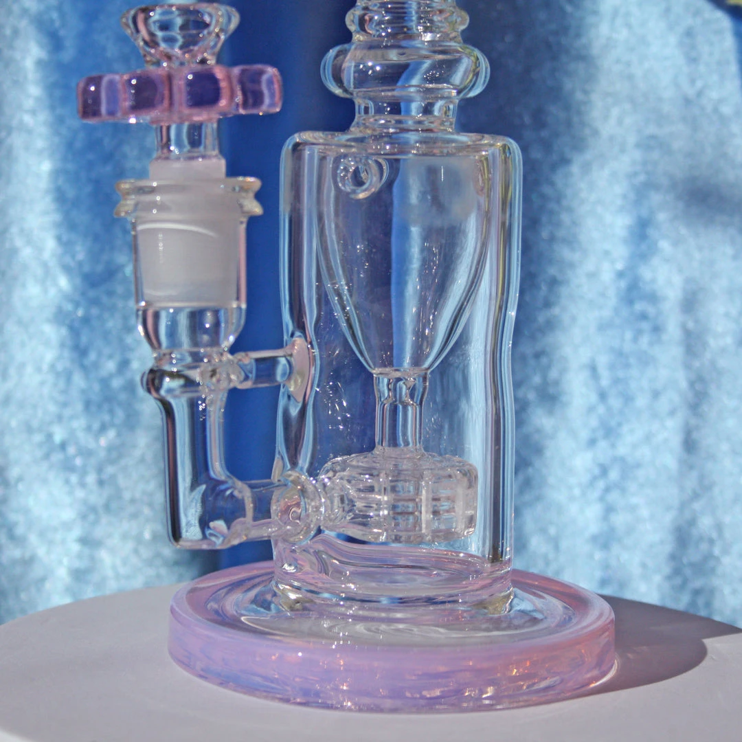 Burning Love Flower Power Water Pipe- Pink Bongs 6 Burning Love Flower Power Water Pipe- Pink Bongs