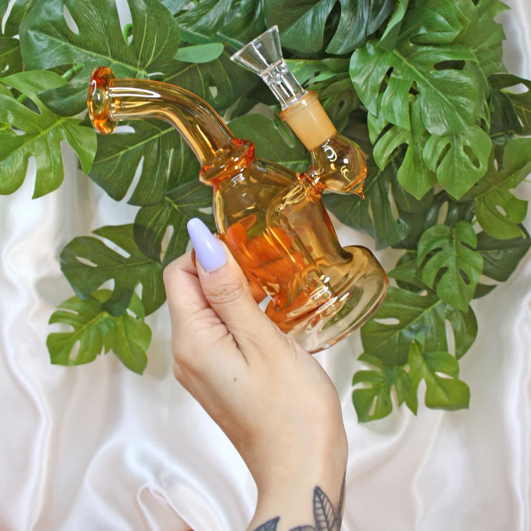 Burning Love Orange Bubble Water Pipe Bongs 5 Burning Love Orange Bubble Water Pipe Bongs