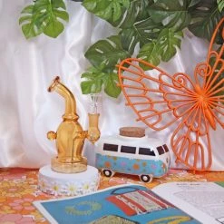 Burning Love Orange Bubble Water Pipe Bongs