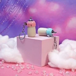 Burning Love Baby Bottle Keychain Lighter- Blue Lighters