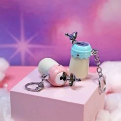 Burning Love Lighters Baby Bottle Keychain Lighter- Pink