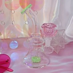 Burning Love Blossom Bong- Jade Bongs