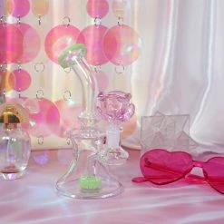 Burning Love Blossom Bong- Jade Bongs