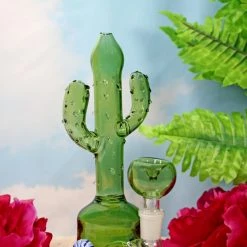 Burning Love Green Cactus Water Pipe