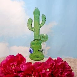 Burning Love Green Cactus Water Pipe