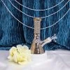 Burning Love Bongs Crystal Water Pipe- Gold