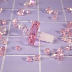 Burning Love Bongs Pink Crystal Water Pipe