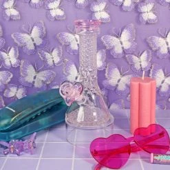 Burning Love Bongs Pink Crystal Water Pipe