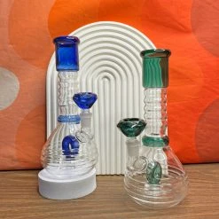 Burning Love Bongs With Perks Fancy Lad Water Pipe- Teal