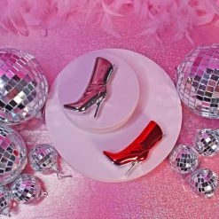 Burning Love Fancy Boot Lighter- Silver