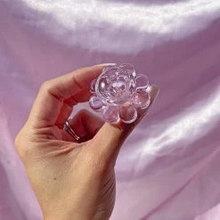 Burning Love Bongs Flower Power Water Pipe- Purple