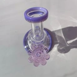 Burning Love Bongs Flower Power Water Pipe- Purple