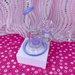 Burning Love Bongs Flower Power Water Pipe- Purple