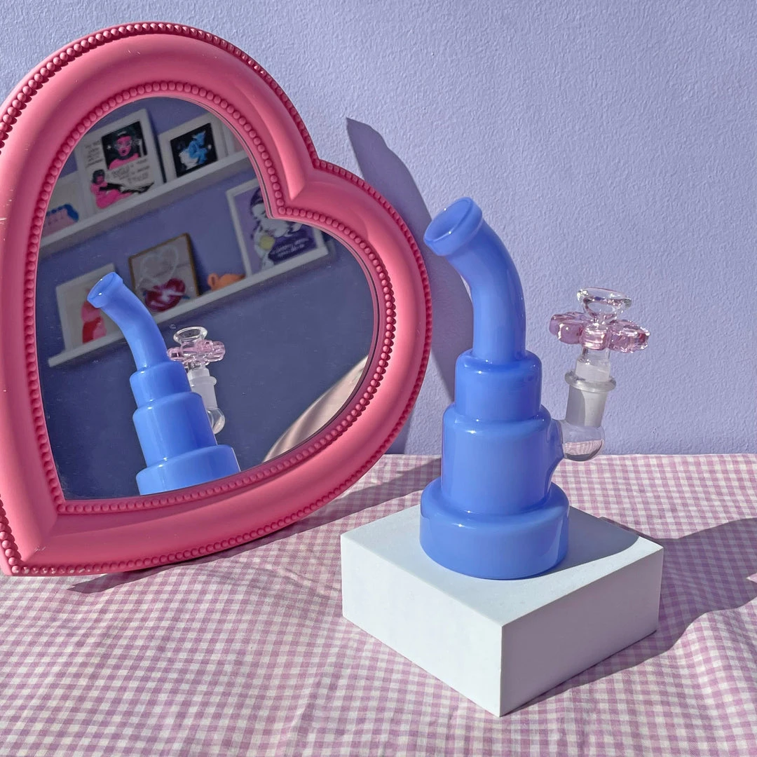 Burning Love Periwinkle Water Pipe Bongs Burning Love Periwinkle Water Pipe Bongs