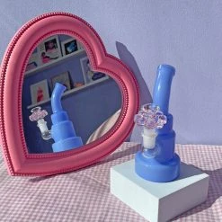Burning Love Periwinkle Water Pipe Bongs 4 Burning Love Periwinkle Water Pipe Bongs