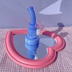 Burning Love Periwinkle Water Pipe Bongs 8 Burning Love Periwinkle Water Pipe Bongs