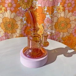 Burning Love Belle Of The Ball Water Pipe- Gold Iridescent Bongs 17 Burning Love Belle Of The Ball Water Pipe- Gold Iridescent Bongs