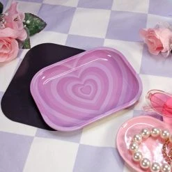 Shop Burning Love Rolling Trays Hearts Rolling Tray With Lid