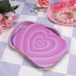Shop Burning Love Rolling Trays Hearts Rolling Tray With Lid