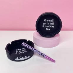 Burning Love Hell Ash Tray Ash Trays