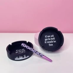 Burning Love Hell Ash Tray Ash Trays