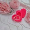 Burning Love Storage Heart Silicone Container- Pink