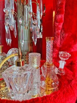 Burning Love Bongs Mini Twirl Water Pipe- Amber