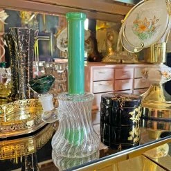 Burning Love Bongs Regal Gem Water Pipe- Milky Jade